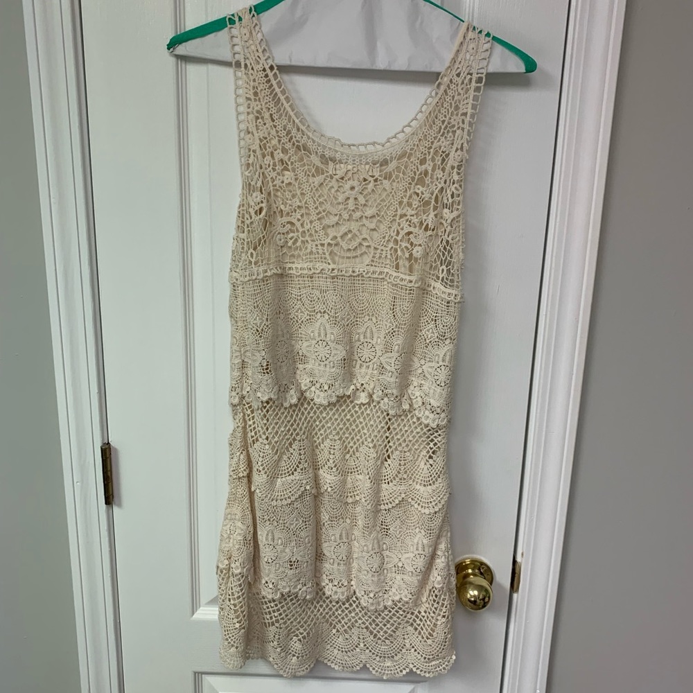 Ladies American Eagle Knit/Net Dress Size XS